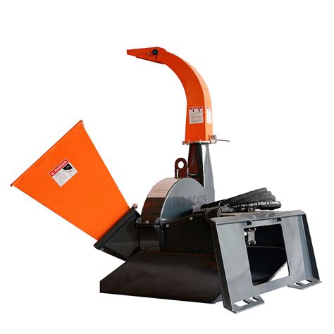 TMG Industrial 4” Skid Steer Wood Chipper, Gravity